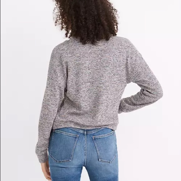 Madewell rainbow coloured turtleneck top medium - Picture 2 of 10